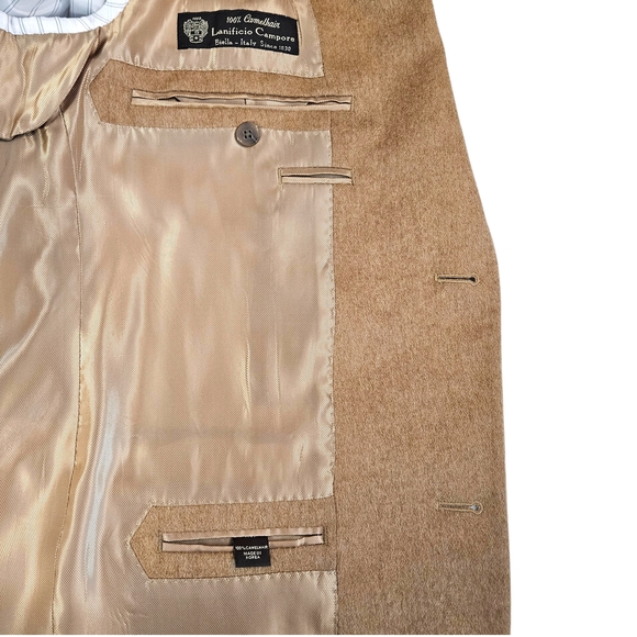 NWT Tasso Elba 100% Camelhair Tan Men's Sport Jacket R41 - Picture 9 of 15